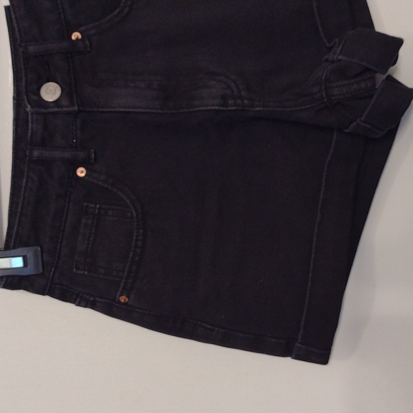 NEW NWT PacSun Mom Shorts Size 23 Black Jean Shorts Size 23 - Picture 9 of 13
